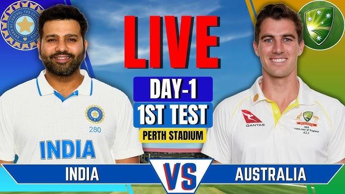 India Vs Australia 1st Test Match Live S...