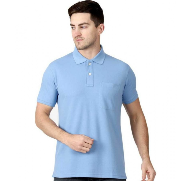 Men’s Half Sleeve Polo Collar Cotton T Shirt