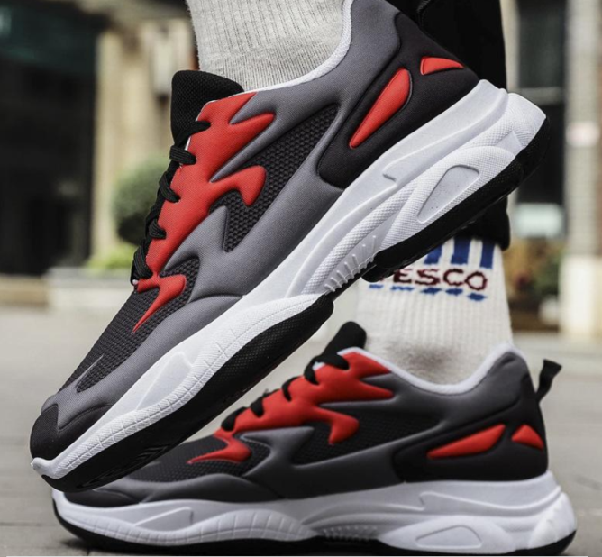 New Men’s Breathable Sports Fashion Shoes Non-slip Light Running Shoes